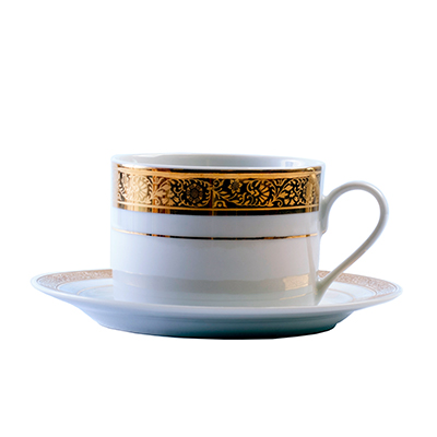 TUSCAN GOLD TEACUP & SAUCER